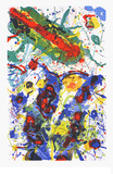 Untitled, c.1989 L 282/SF 341 Impressão de peças de coleções por Sam Francis Untitled, c.1989 L 282/SF 341 Impressão de peças de coleções por Sam Francis
