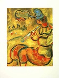 Der gelbe Clown Collectable Print by Marc Chagall