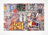 Mele Moments, c.1976 Poster autor Jean Dubuffet