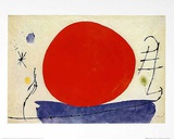 Ohne Titel (Rote Sonne), c.1967 Posters af Joan Miró Ohne Titel (Rote Sonne), c.1967 Posters af Joan Miró