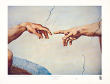 The hands of God and Man Kunst von Michelangelo Buonarroti 