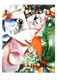 Le village et moi Posters par Marc Chagall