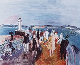 Honfleur Jette Art by Raoul Dufy
