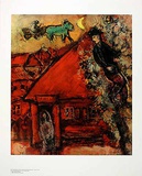 Das rote Haus Prints by Marc Chagall