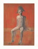 Sitzender Harlekin, c.1905 Reproductions pour les collectionneurs par Pablo Picasso