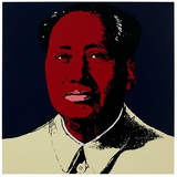 Mao Tse-Tung Kopf Rot-Gelb Serigrafía por Andy Warhol Mao Tse-Tung Kopf Rot-Gelb Serigrafía por Andy Warhol