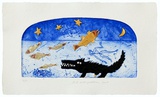 Crocodile et Poissons Limited Edition by Raymond Waydelich