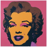 Marilyn Kopf Gelb-Anthrazit-Braun Sérigraphie par Andy Warhol