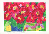 Rote Blumen Limited Edition by Walasse Ting