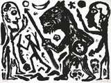 Homer u. Aristoteles, 1 Blatt Edition limitée par A. R. Penck