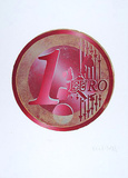 Ein Euro (Rot) Limited Edition by Richard Wolff