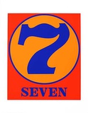 No. seven Sitodruk autor Robert Indiana No. seven Sitodruk autor Robert Indiana