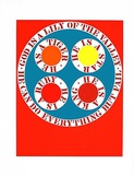 god is lily of the valley Serigrafi af Robert Indiana