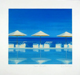 Three Parasols, c.2001 Limited Edition by Reuben Colley