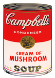 Campbell's Soup - Cream of Mushroom Serigraph by Andy Warhol