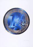 Ein Euro (Blau) Limited Edition by Richard Wolff