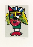 Herzdame, c.1995 Limitierte Auflage von Otmar Alt