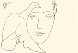 Le Visage de la Paix IV, c.1950 Sitodruk autor Pablo Picasso Le Visage de la Paix IV, c.1950 Sitodruk autor Pablo Picasso