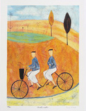 Tandem Golfers, c.2001 Limitierte Auflage von Paula Mcardle