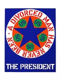 the president Serigraph by Robert Indiana