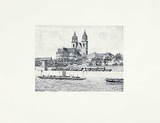 Magdeburg, Dom (quer) Kunstdrucke von Bruck 