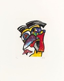 Perücken-Scheitel-Hokko, c.1996 Limited Edition by Otmar Alt