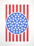 new glory banner 1 Serigrafi af Robert Indiana