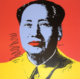 Mao Tse-Tung Kopf Blau-Gelb Sitodruk autor Andy Warhol Mao Tse-Tung Kopf Blau-Gelb Sitodruk autor Andy Warhol