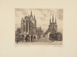 Erfurt, Dom und Severinkirche Poster av Bruck