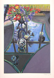 Glastisch mit Blumen II Giclee Print by Norbert Tadeusz