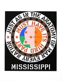 mississipi Serigrafi af Robert Indiana