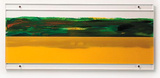 Landstück (2-tlg. Halb-Grün) Limited Edition on Acrylic by Gisela Happe