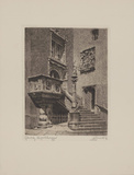 Görlitz, Rathaus-Treppe Plakater av Bruck