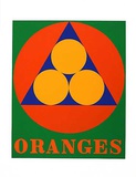 No. 3 oranges Serigraph van Robert Indiana