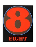 No. eight Sérigraphie par Robert Indiana