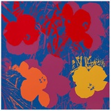 Blumen 66 Gelb/Orange/Rot Sérigraphie par Andy Warhol