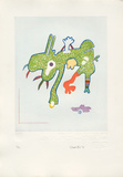 Fantasiewesen Säbelzahn B, c.1974 Sammlerdrucke von Otmar Alt