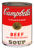 Campbell's Soup - Beef vegetables Sérigraphie par Andy Warhol