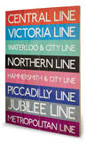 London Transport Znak drewniany