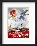 World War Ii Poster Estampe encadrée