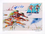 Leichtathletik Serigraph by Rüdiger Eschert