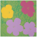 Blumen 68 Rosa/Gelb/Pink Sérigraphie par Andy Warhol