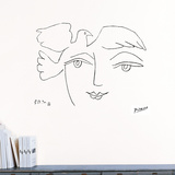 Le Visage de la paix, 1950 Autocollant mural par Pablo Picasso