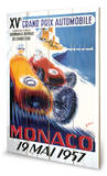 Monaco Grand Prix-19 Mai 1957 Wood Sign