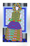 Blumenmädchen, c.1982 Limitierte Auflage von Victor Vasarely