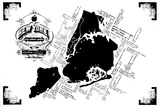 New York Pop Culture Map Sérigraphie par Kyle & Courtney Harmon