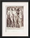 Three Graces Framed Giclee Print by Peter Paul Rubens