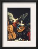 St. Cecilia And The Angel Framed Giclee Print by Carlo Saraceni