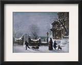 The First Snow, 1877 Framed Giclee Print by Joseph Hoover