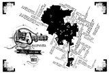 Los Angeles Pop Culture Map Silketrykk av Kyle & Courtney Harmon